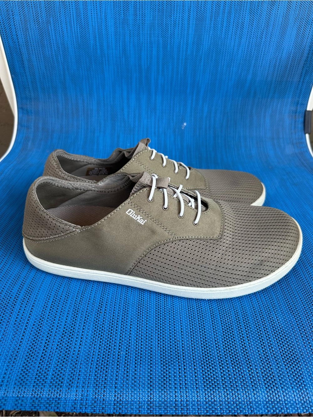 OluKai Nohea Moku Men's No Tie Boat Shoes Size 11 Color Clay/Tapa - Picture 2 of 12